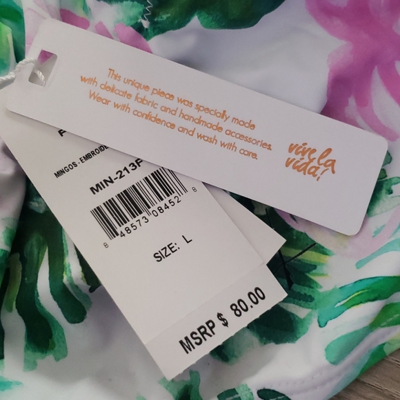 PilyQ Mingo's Embroidered Tie Full Bottom - Picture 8 of 8